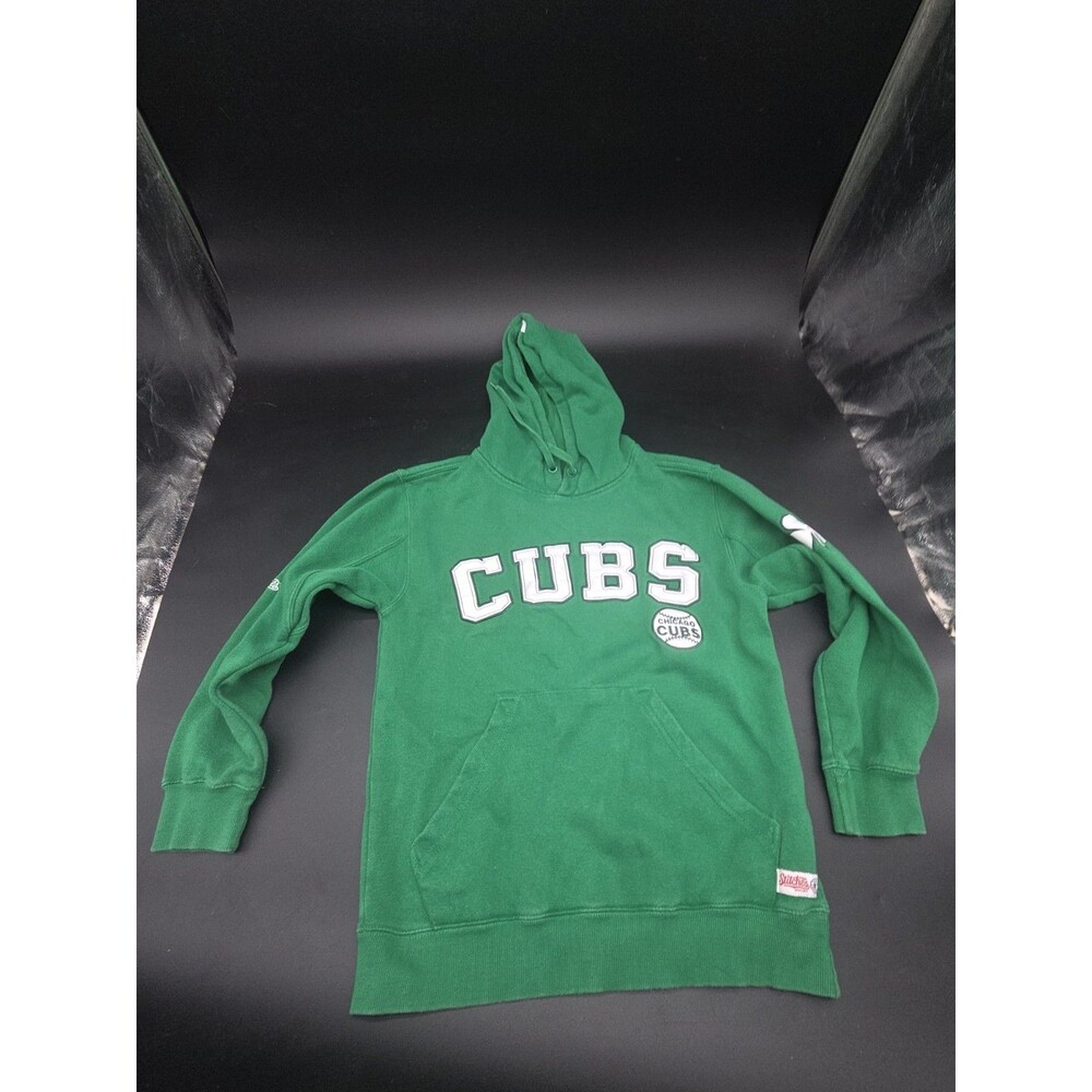 Stitches Green Chicago Cubs Irish St Patricks Day Hoodie Size Small S
